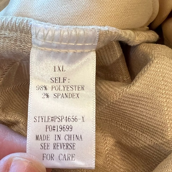 🏷️ NWT Palogram Textured Straight Leg Pant in Sand - Picture 12 of 12